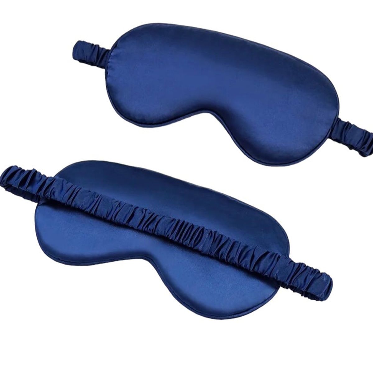 MUNDO MAGIA - Antifaz Azulino Seda Para Dormir Antifaz Descanso Satin