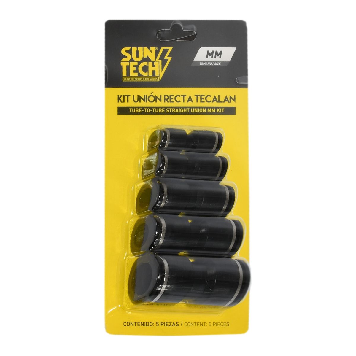 SUNTECH - Pack Union Recta Tecalan En Mm - 5 Unidades