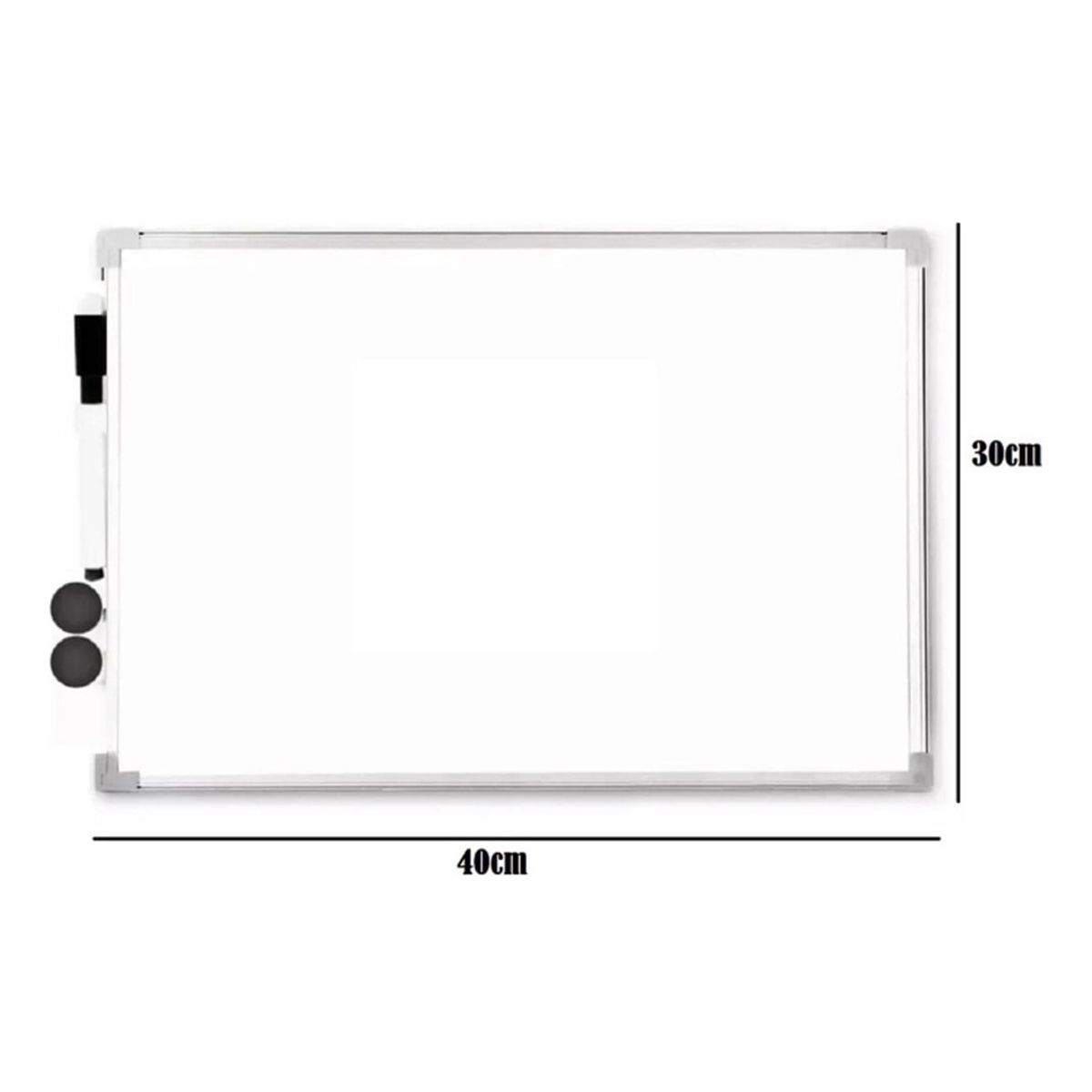 MERCADO CBF - Pizarra Acrílica Plumones Blanca Pizarra Aluminio 30x40cm