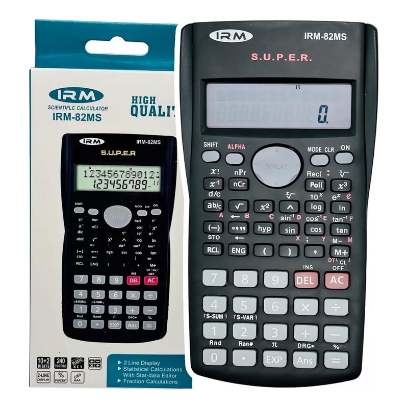 IMPORTCLICK - Calculadora Científica Tapa 10 Dígitos Pilas IMPORTCLICK