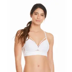 SANDALO - Bralette microfibra y encaje 0618-1