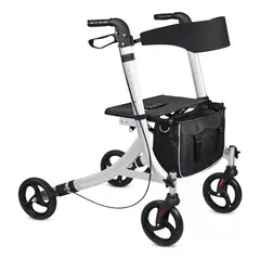 GENERICO - Andador Burrito 4 Ruedas Plegable Con Asiento Adulto Mayor 1005E