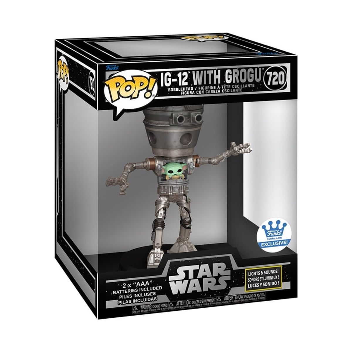 FUNKO - Funko Pop Star Wars IG-12 Con Luz y Sonido 720 Exclusivo
