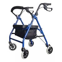Andador Ortopedia Burrito Con Asiento Y Bolso 4 Ruedas 3004B-1