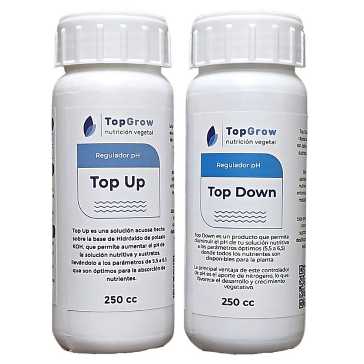 GENERICO - Pack Dos Correctores pH 250 cc para hidoponía - sube y baja pH