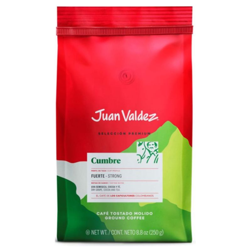 JUAN VALDEZ - Café Molido Juan Valdez Cumbre Fuerte 250 Gr