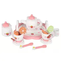 JUGUETON - Juego Madera Set Té Tetera Tacitas Montessori