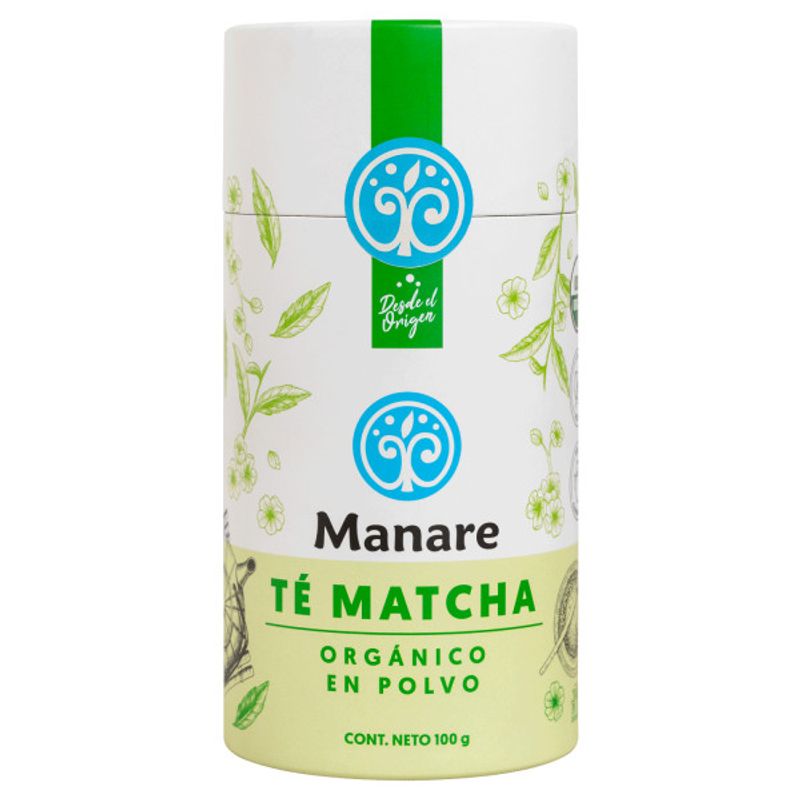 MANARE - Té Matcha Orgánico En Polvo Ceremonial Manare 100g