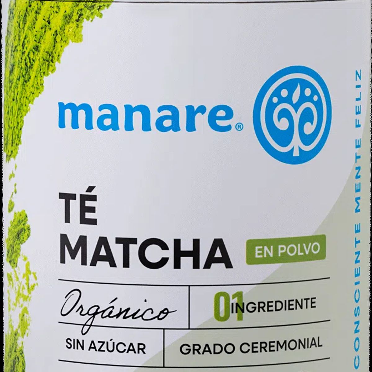 MANARE - Té Matcha Orgánico En Polvo Ceremonial Manare 100g