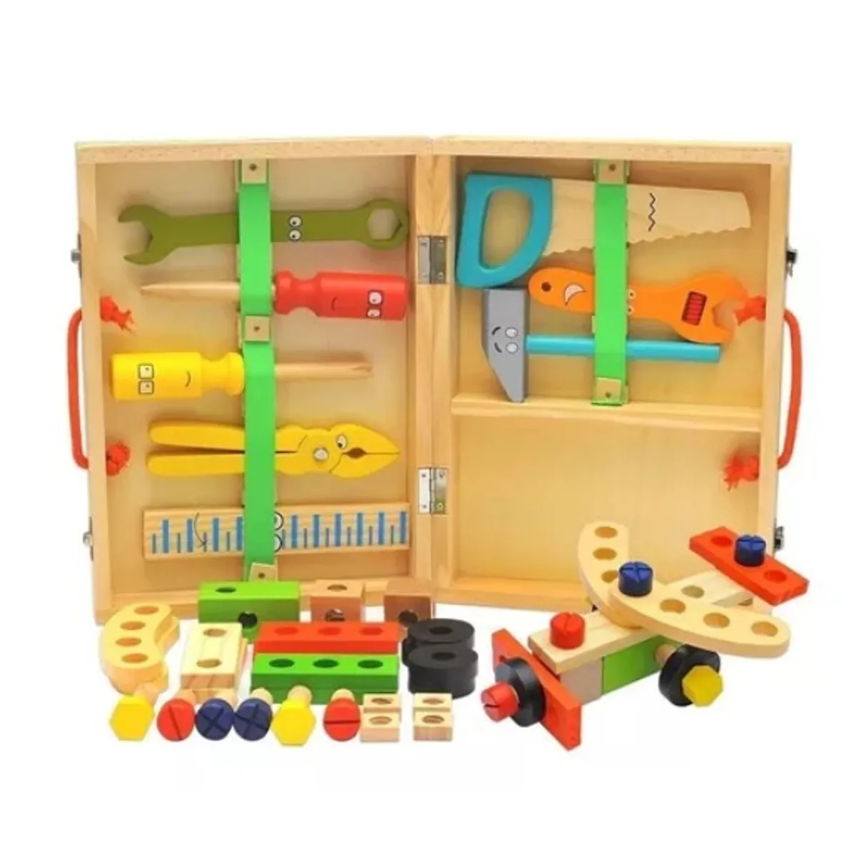 JUGUETON - Juego Madera Set Herramientas Maleta Xk-105