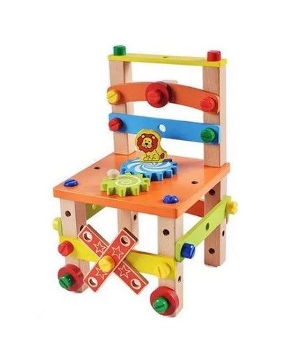 Juego Madera Set Herramientas Silla Armar