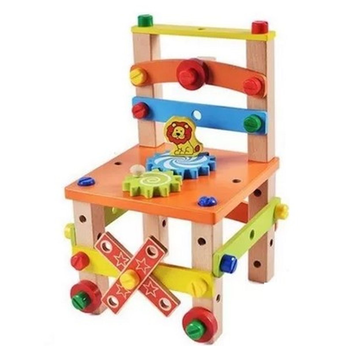 JUGUETON - Juego Madera Set Herramientas Silla Armar