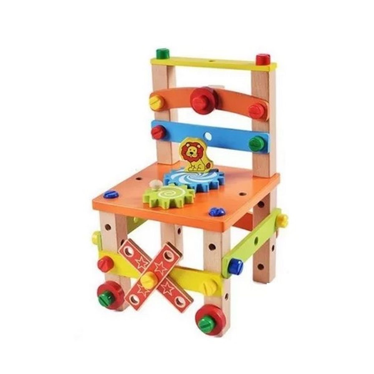JUGUETON - Juego Madera Set Herramientas Silla Armar