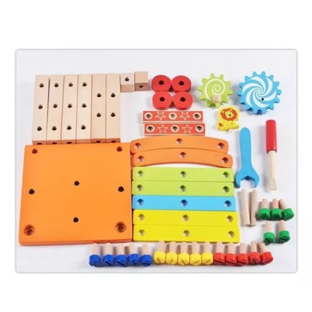 JUGUETON - Juego Madera Set Herramientas Silla Armar