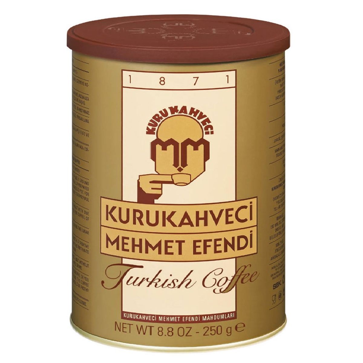 KURUKAHUECI MEHMET EFENDI MAHDUMLARI - Café Molido Turco Kurukahveci Mehmet Efendi Lata 250 Gr