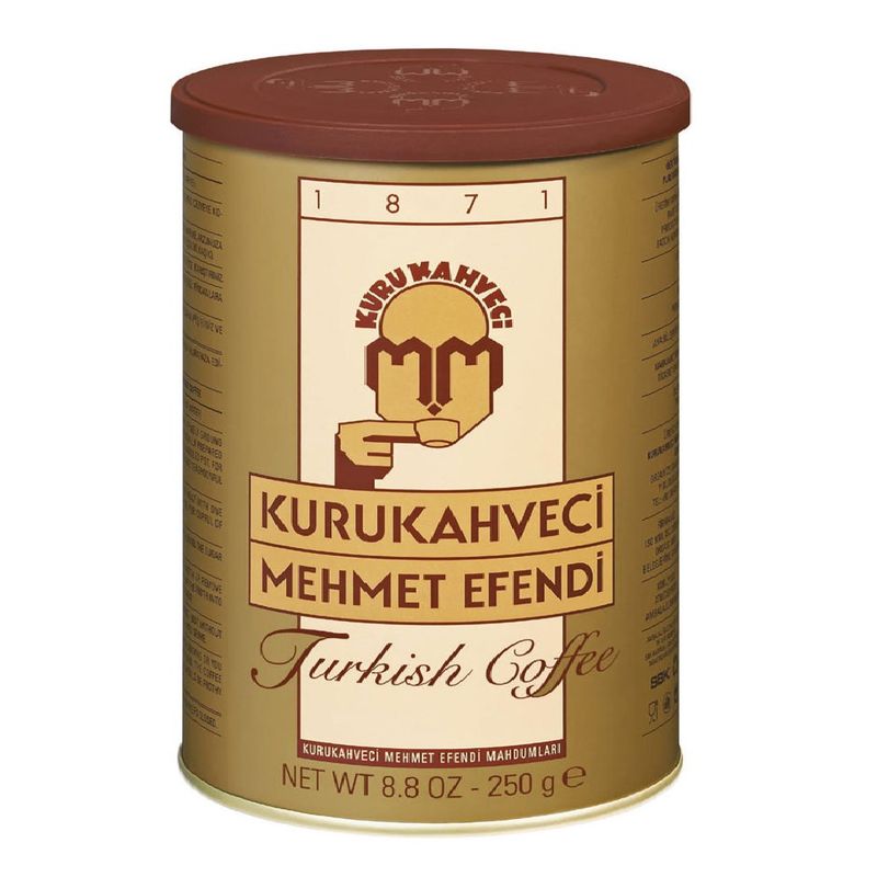 KURUKAHUECI MEHMET EFENDI MAHDUMLARI - Café Molido Turco Kurukahveci Mehmet Efendi Lata 250 Gr