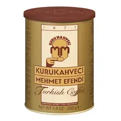 KURUKAHUECI MEHMET EFENDI MAHDUMLARI - Café Molido Turco Kurukahveci Mehmet Efendi Lata 250 Gr