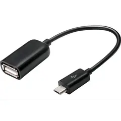 GENERICO - Cable Otg Usb A Micro Usb 2.0 De 5 Pines Y 15 Cms Pendrive