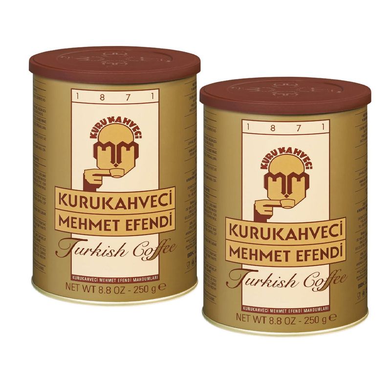 KURUKAHUECI MEHMET EFENDI MAHDUMLARI - Café Turco Kurukahveci Mehmet Efendi Tarro 500 Gr 2 X 250