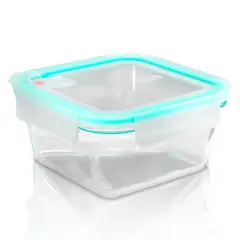 OEM - CONTENEDOR VIDRIO HERMETICO CUADRADO 490 ML GLASSLOCK