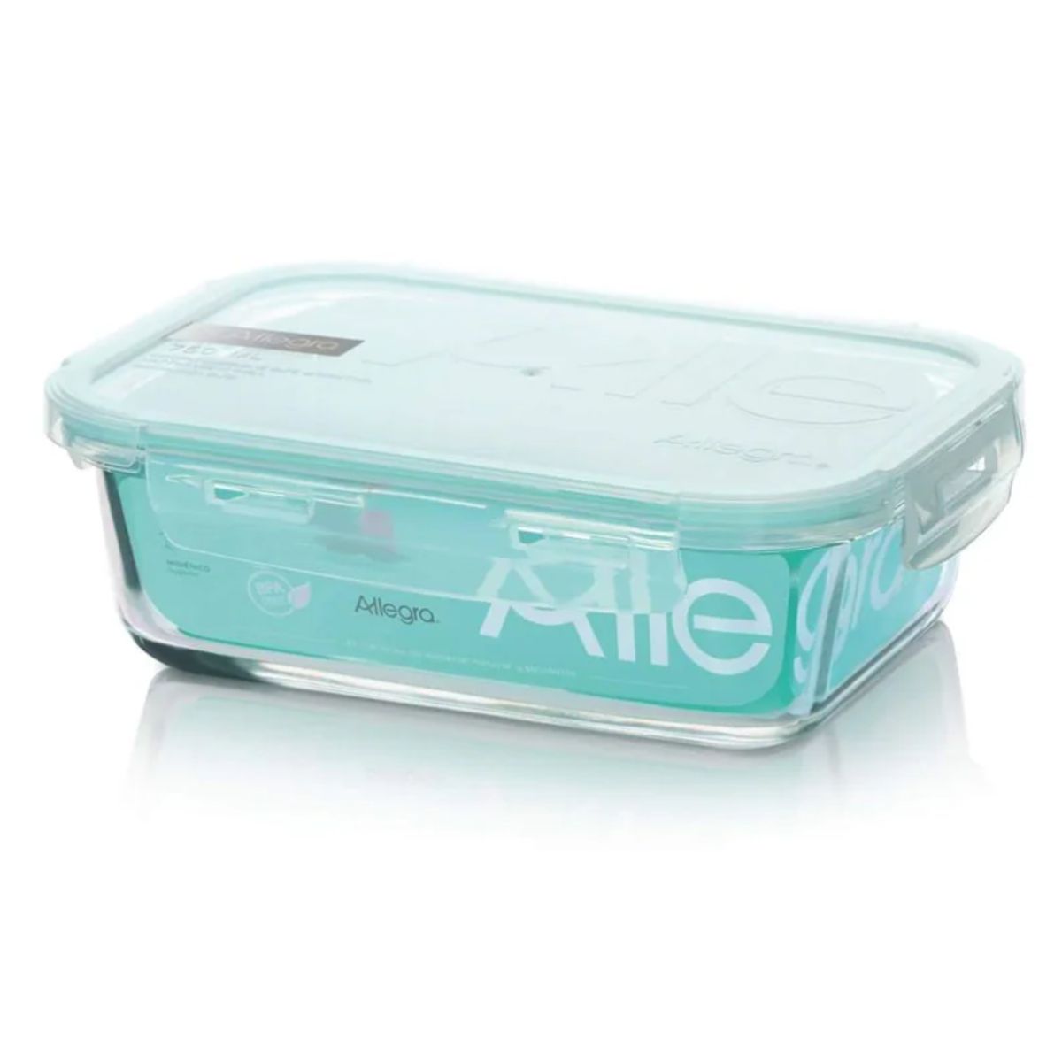 ALLEGRA - CONTENEDOR HERMÉTICO DE VIDRIO RECTANGULAR 750 ML