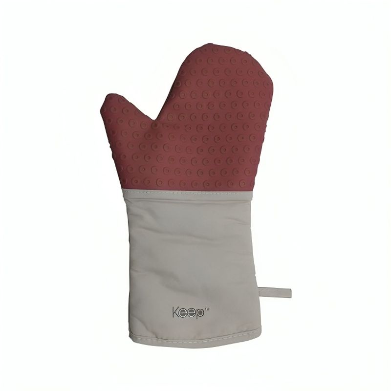 KEEP - GUANTE DE COCINA KEEP  Antideslizantes Resistentes Al Calor Rojo
