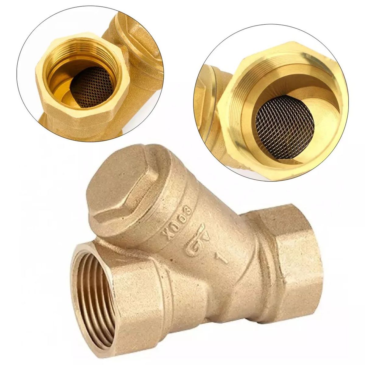 KUANGYE - Filtro Tipo Y Bronce Genebre 12 Para Calefont