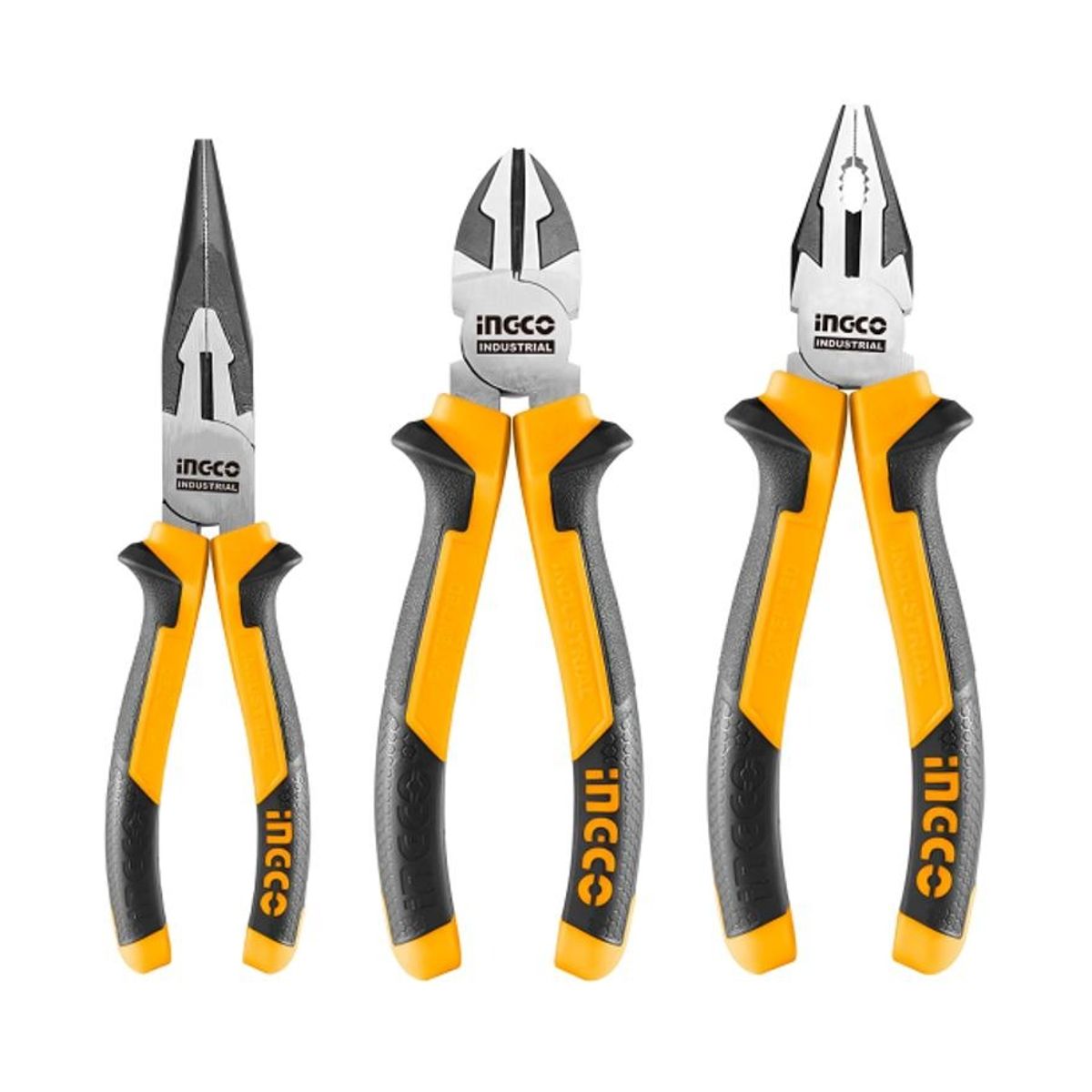 INGCO - Set 3 Pinzas  Alicates Punta Fina