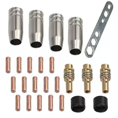 KUANGYE - Set 25 Pcs Punta Boquilla 0.8 Contacto Soldadura Mig Mag