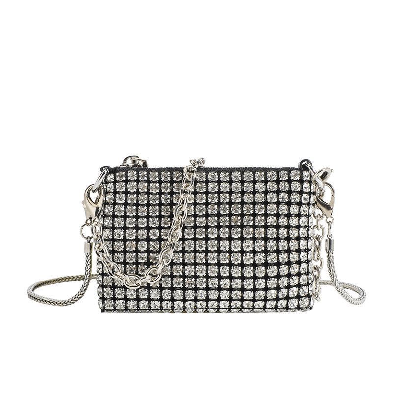 DANWEILE - Bolso bandolera con diamantes de imitación y mini moda