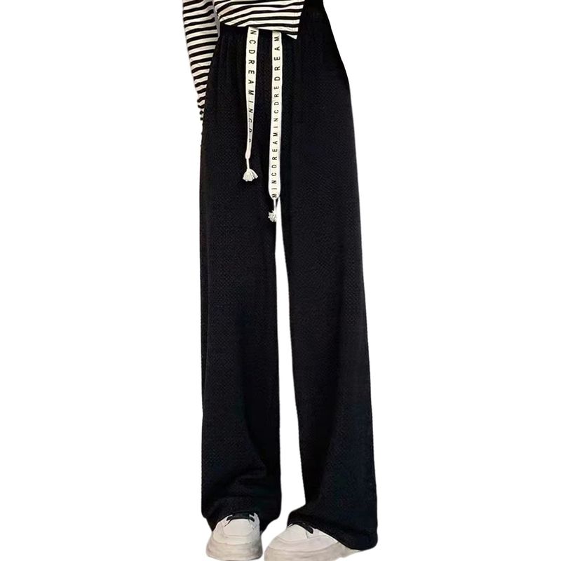 EVERSO - Pack 3 Pantalón De Pierna Ancha Tiro Alto Mujer Cordón Elástico