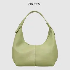 DANWEILE - Bolso de hombro Tote Dumpling de piel suave Mochila-Blanco