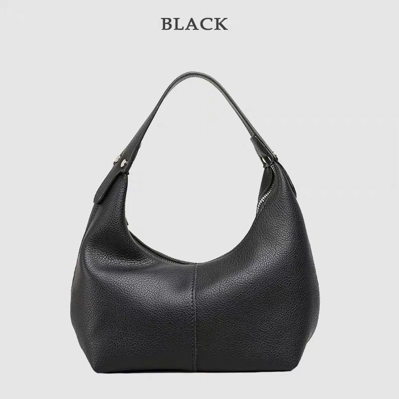 DANWEILE - Bolso de hombro Tote Dumpling de piel suave Mochila-Blanco