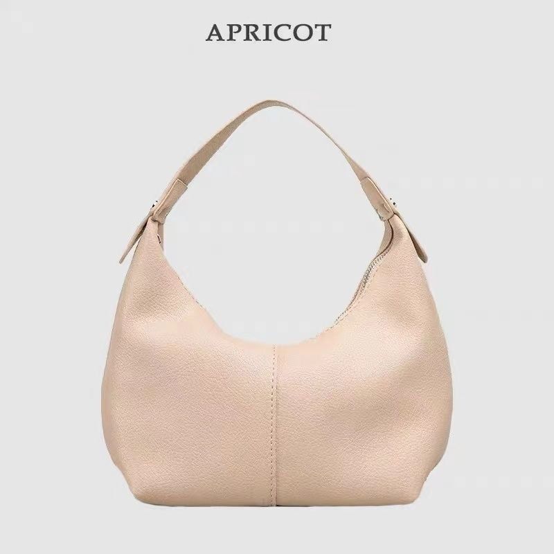DANWEILE - Bolso de hombro Tote Dumpling de piel suave Mochila-Blanco