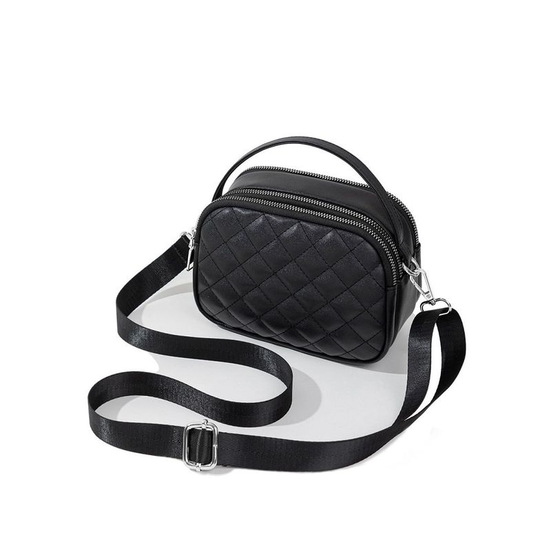 DANWEILE - Bolso de hombro cruzados para mujer Mochila-Negro