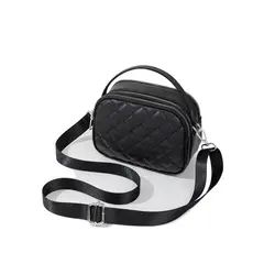 DANWEILE - Bolso de hombro cruzados para mujer Mochila-Negro