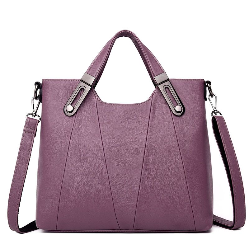 DANWEILE - Moda Casual Gran Capacidad Color Sólido Hombro Bolso Inclinado Mochila