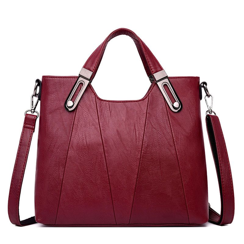 DANWEILE - Moda Casual Gran Capacidad Color Sólido Hombro Bolso Inclinado Mochila