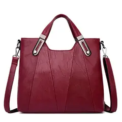 DANWEILE - Moda Casual Gran Capacidad Color Sólido Hombro Bolso Inclinado Mochila