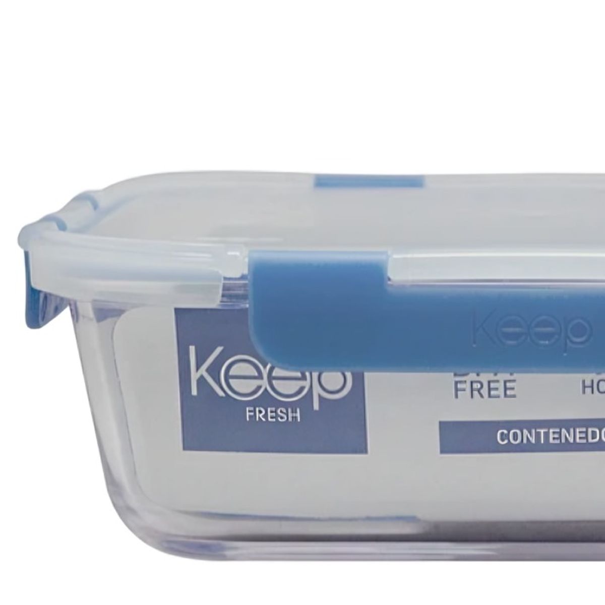 KEEP - HERMETICO RECTANGULAR 1520ML GLASS KEEP AZUL