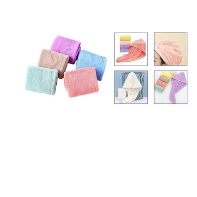 Imagen 2 del producto Toalla Para Secar Pelo Turbante Microfibra Colores