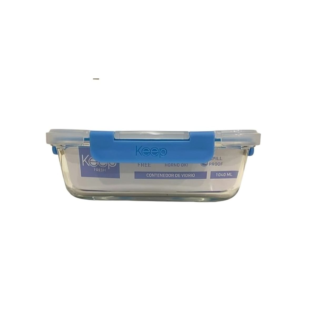 KEEP - HERMETICO RECTANGULAR 640ML GLASS KEEP AZUL