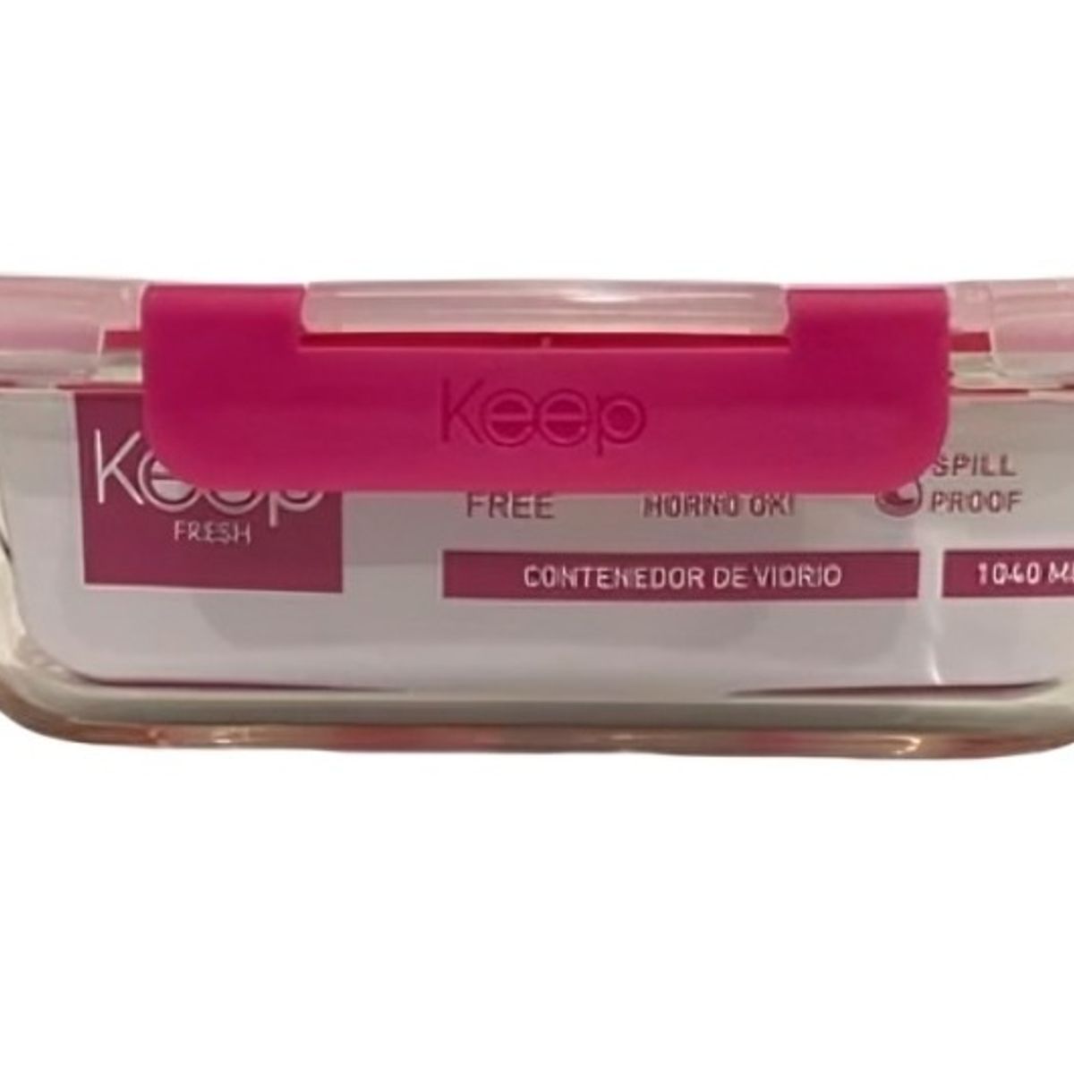 KEEP - HERMETICO RECTANGULAR 640ML GLASS KEEP FUCSIA