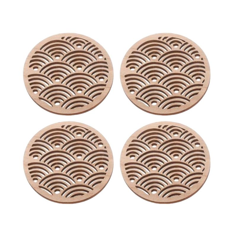 GENERICO - Set De 4 Posavasos Diseño Geometrico Pack 6 Posavasos