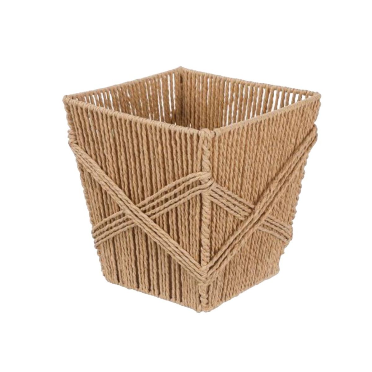 GENERICO - Canasto Organizador Cesto Tejido Material Resistente 25cm