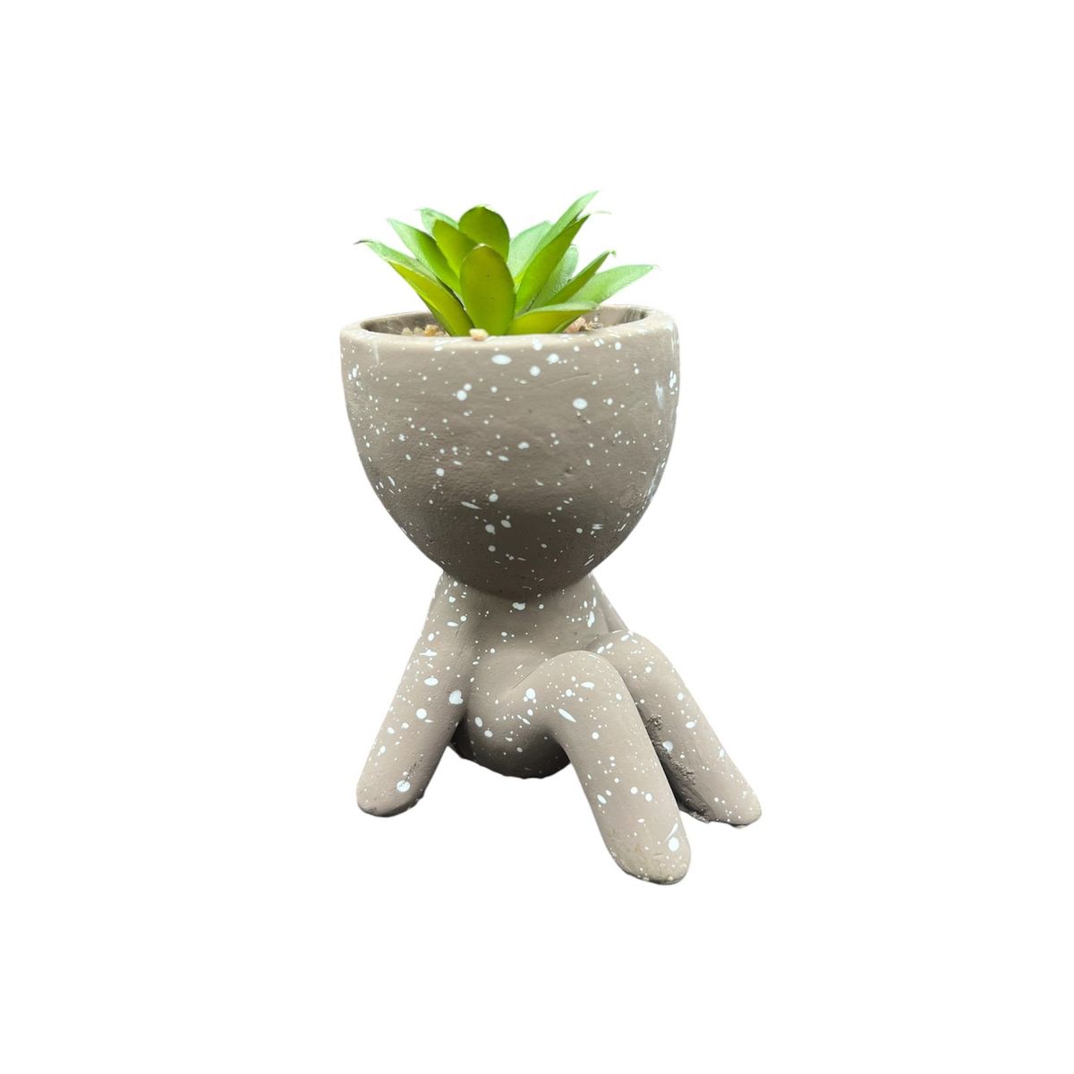 GENERICO - Macetero De Ceramica Planta Artificial Moderno