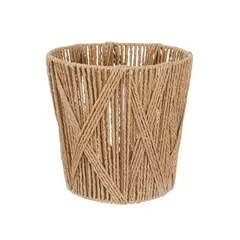 GENERICO - Canasto Organizador Cesto Tejido Resistente Redondo 25cm