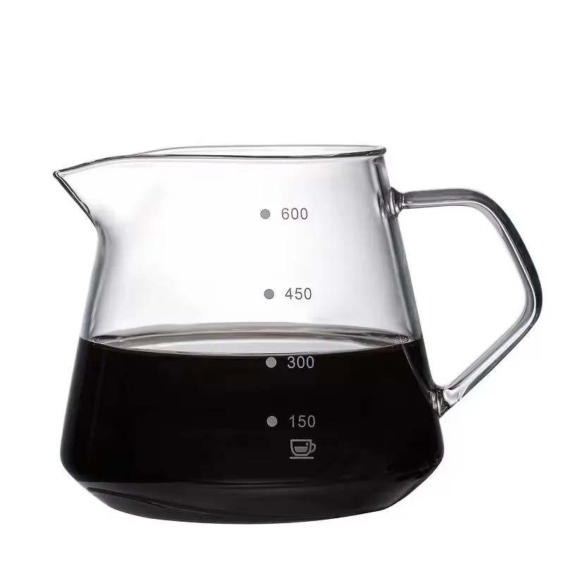 OEM - Jarra Decantadora V60 Jarra Cafetera Vidrio 600ml