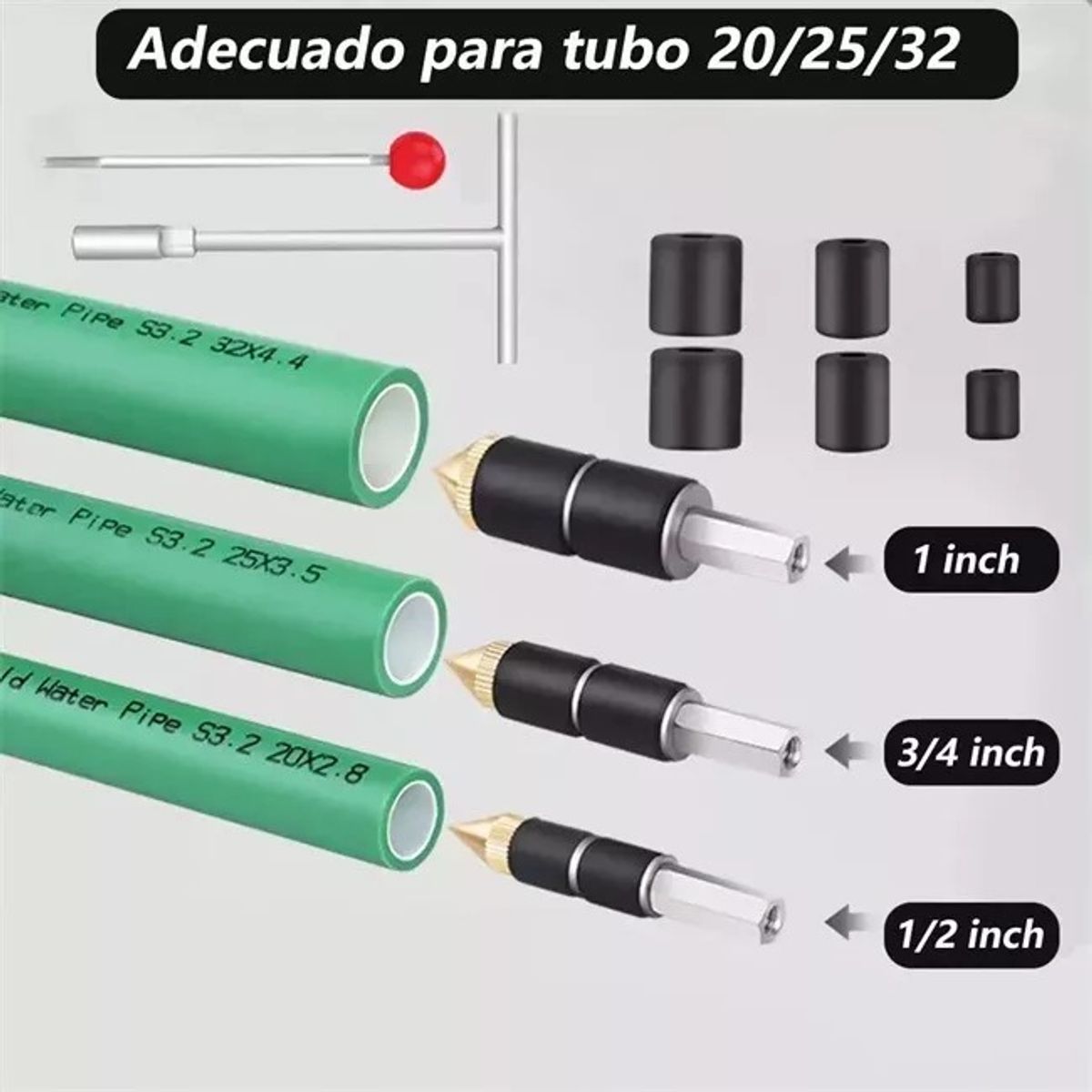 GENERICO - Obturador De Agua Para Ppr 1/2 3/4 Y 1