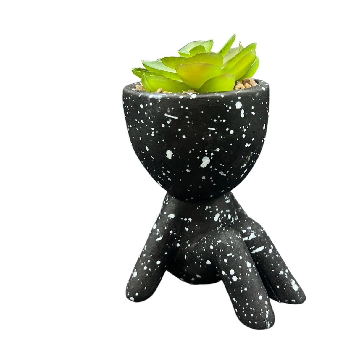 GENERICO - Macetero De Ceramica Planta Artificial Moderno